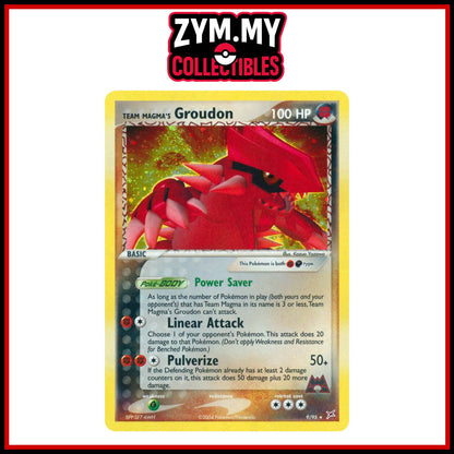 Team Magma's Groudon Holo 9/95 - Team Magma & Team Aqua [EN]